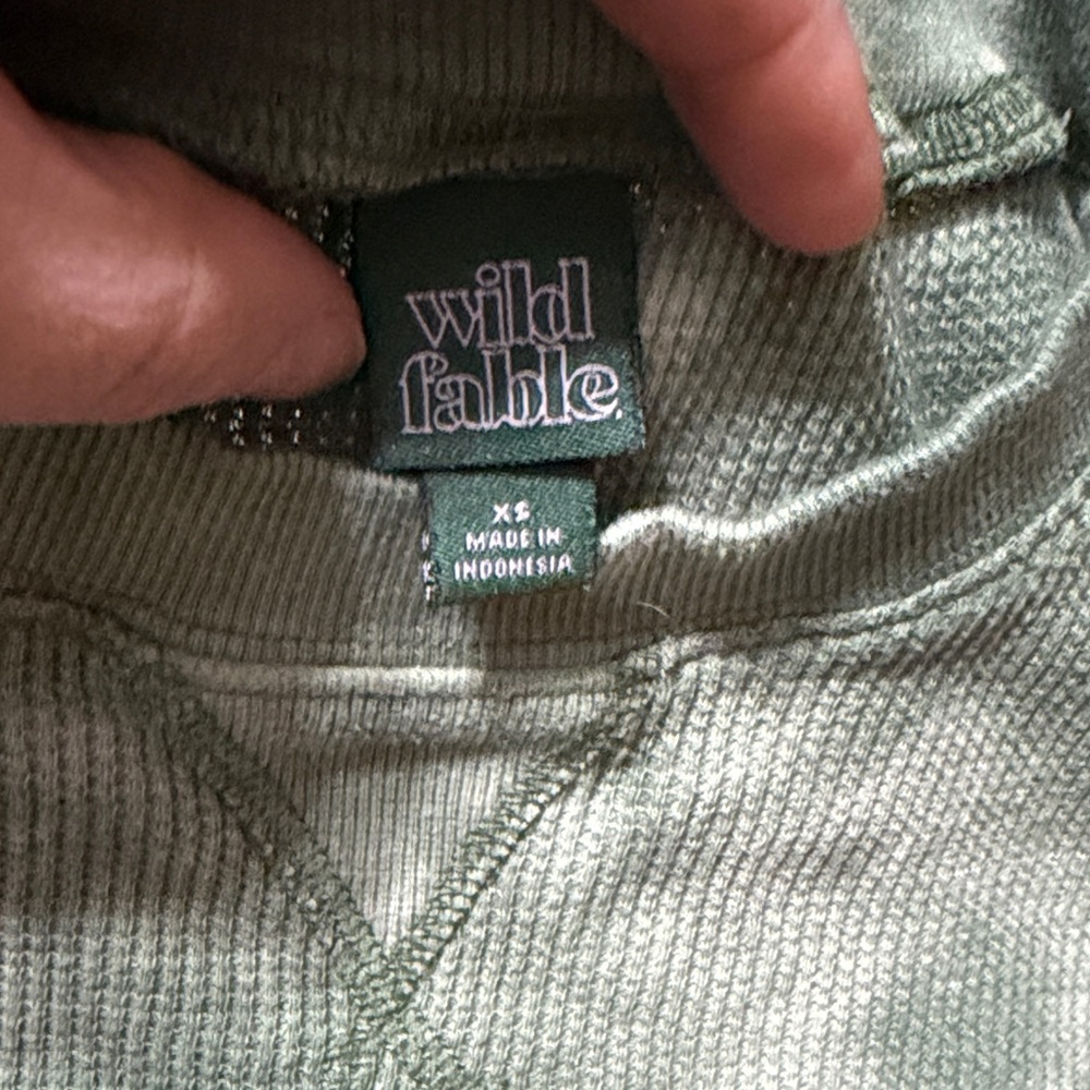 Wild Fable Olive Knit Top